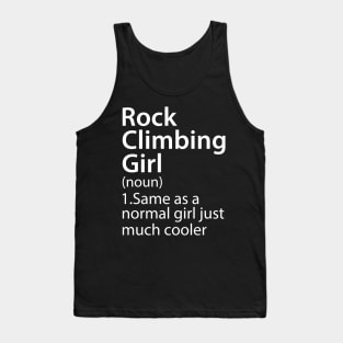 Rock Climbing Girl Definition Tank Top